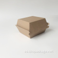 Caja de hamburguesas corrugadas de papel desechable